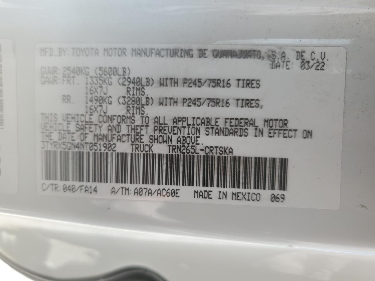 Toyota Tacoma Access Cab Image 12