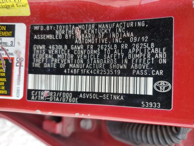 Toyota Camry Base Image 12