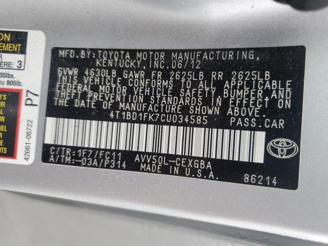 Toyota Camry Hybrid Image 10