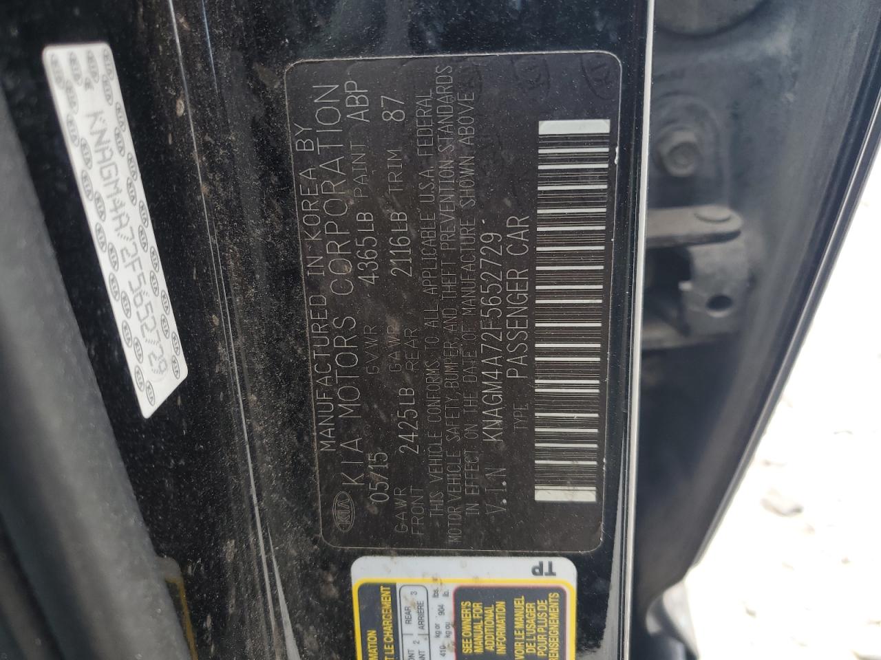 Kia Optima Lx Image 3