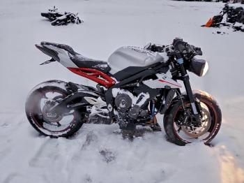  Salvage Triumph Motorcycle Street