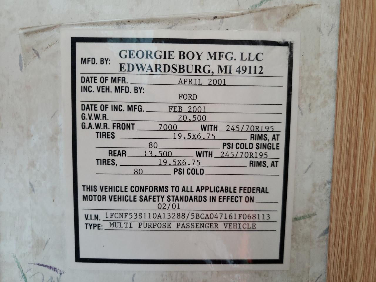 Ford Motorhome Super Duty Stripped Chassis Image 10