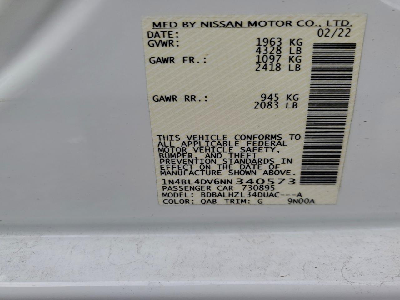 Nissan Altima Sv Image 10