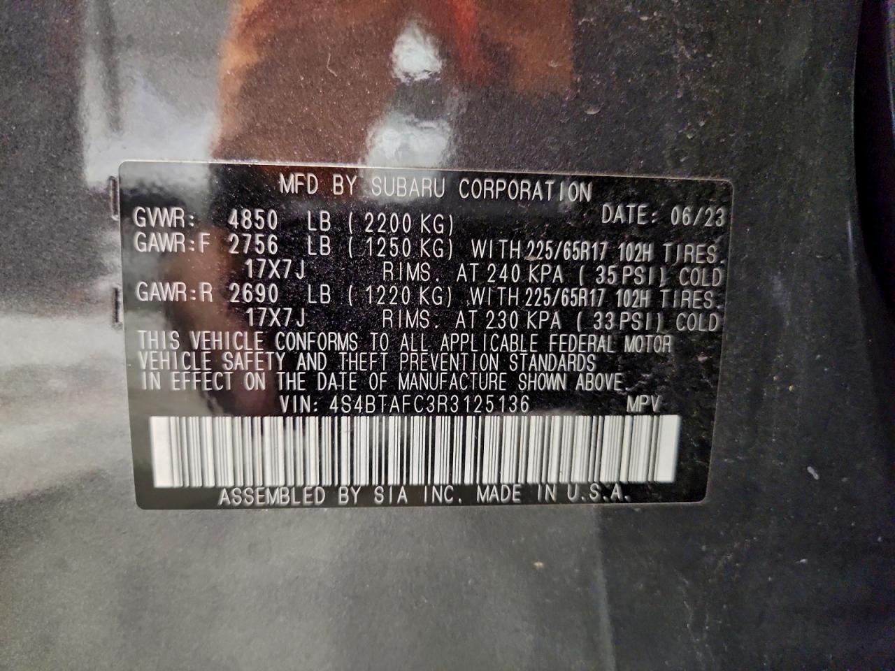 Subaru Outback Premium Image 4