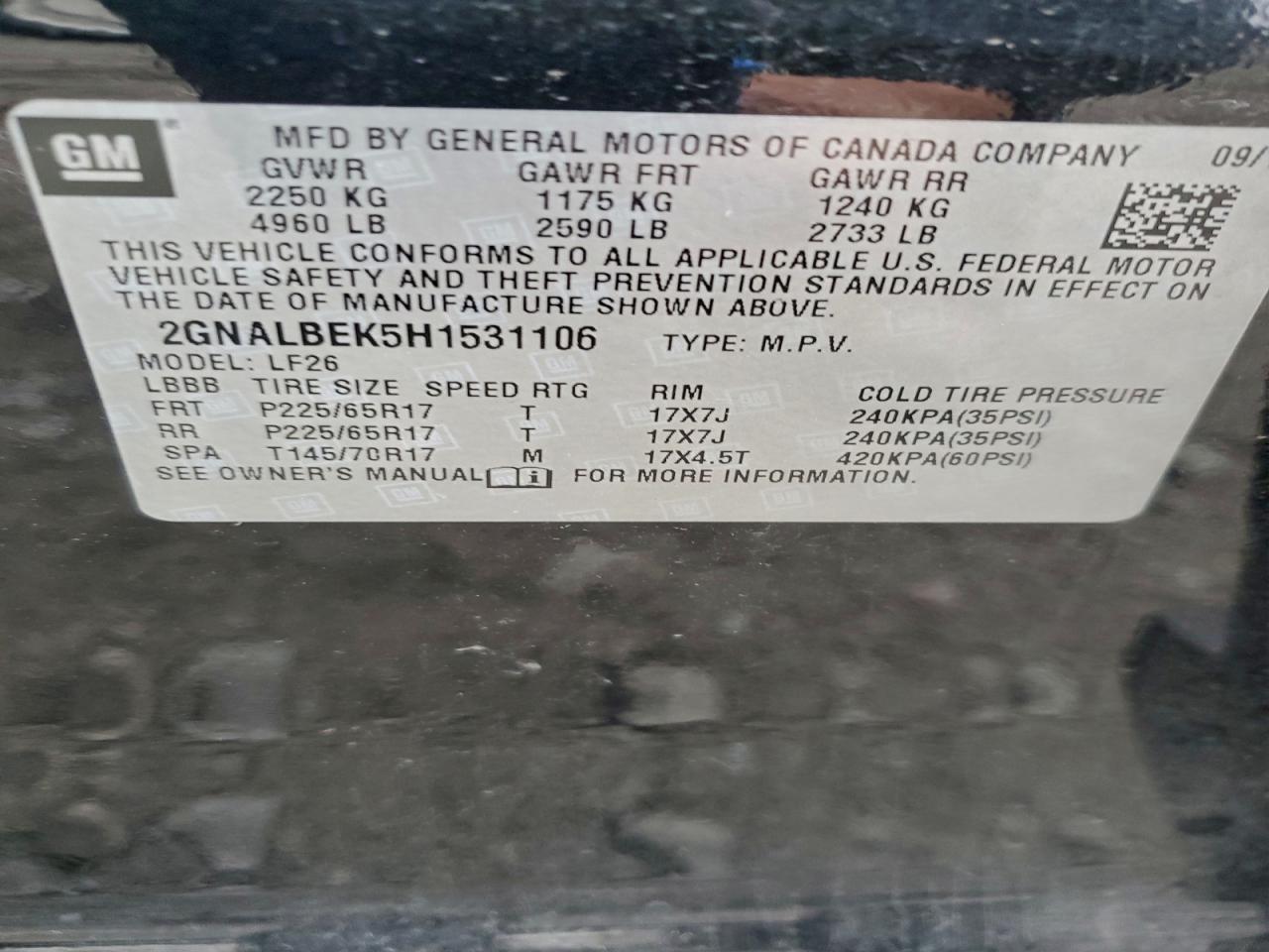 Chevrolet Equinox Ls Image 9