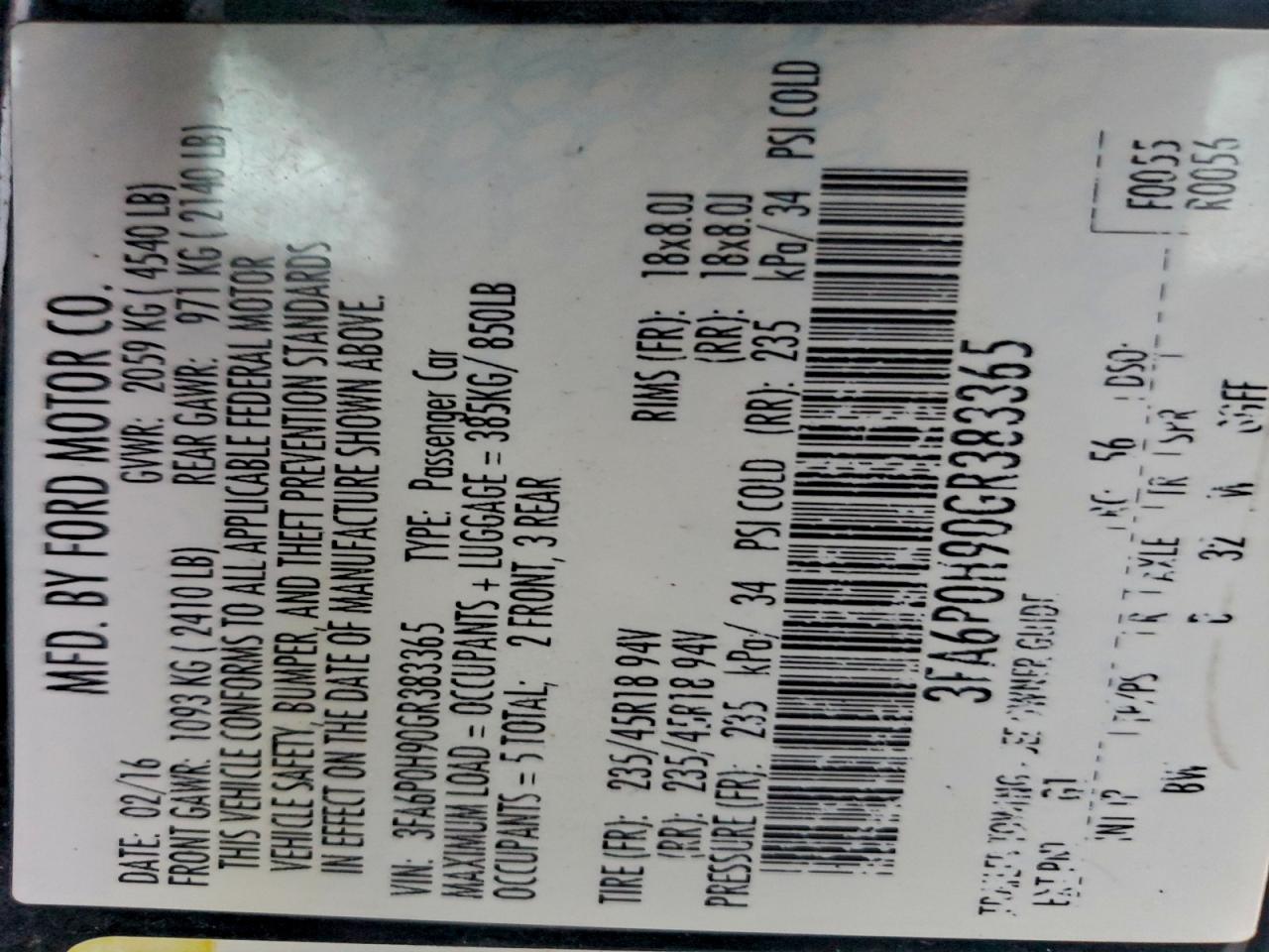 Ford Fusion Se Image 3