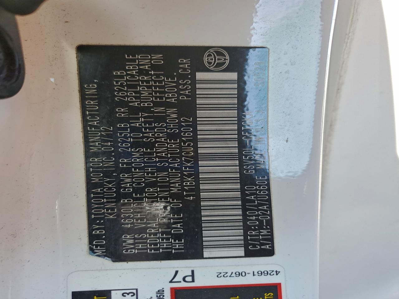 Toyota Camry Se Image 7