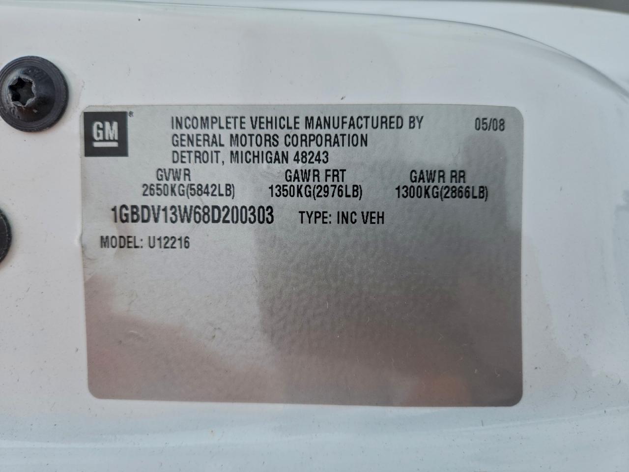 Chevrolet Uplander Incomplete Image 10