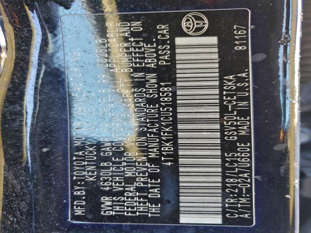 Toyota Camry Se Image 8