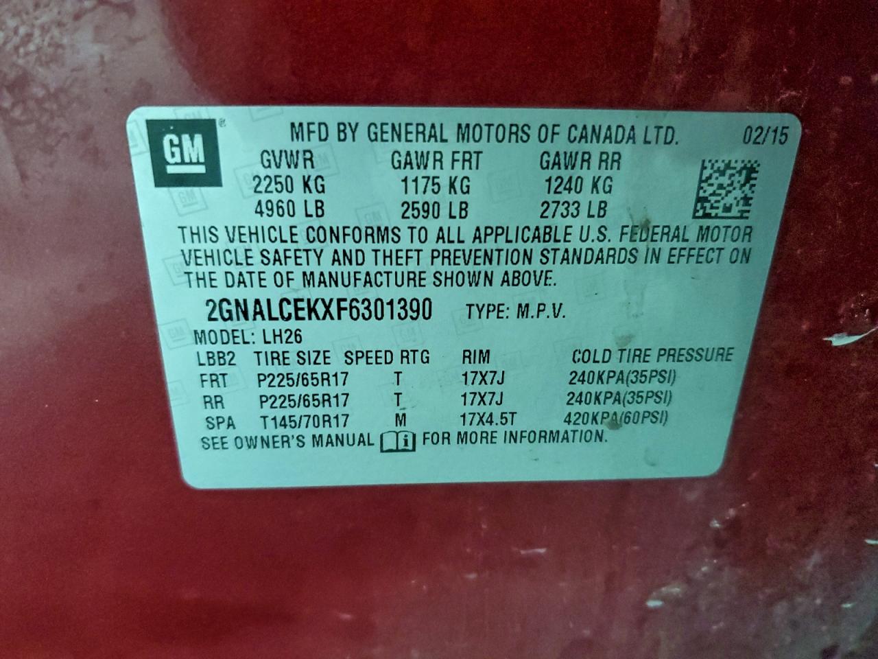 Chevrolet Equinox Lt Image 10