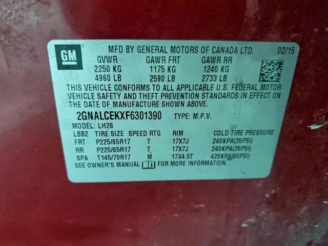 Chevrolet Equinox Lt Image 10