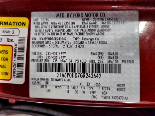 Ford Fusion Se Image 4