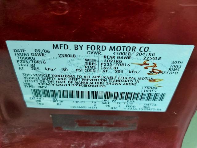 Ford Escape Xlt Image 9