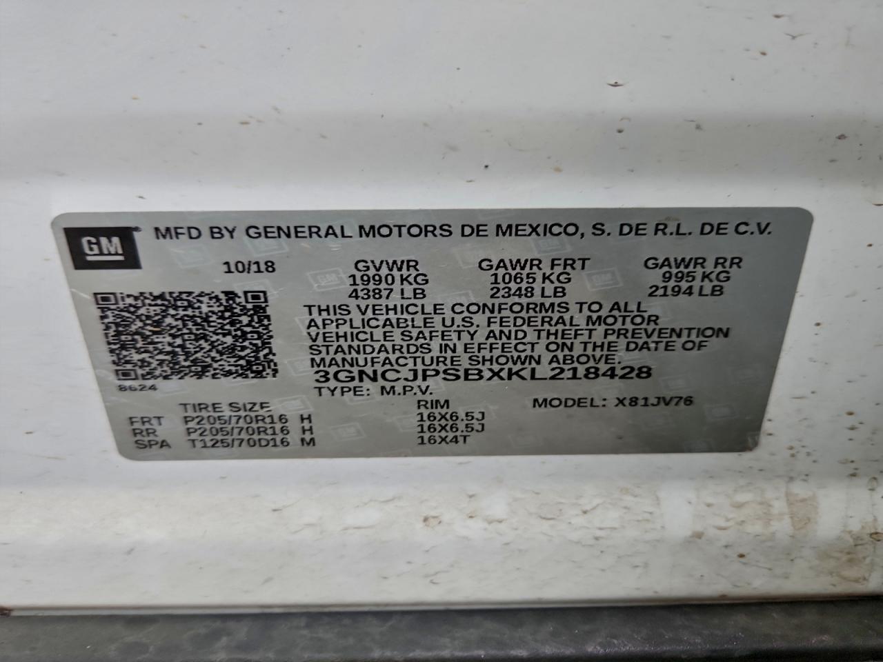 Chevrolet Trax 1lt Image 9