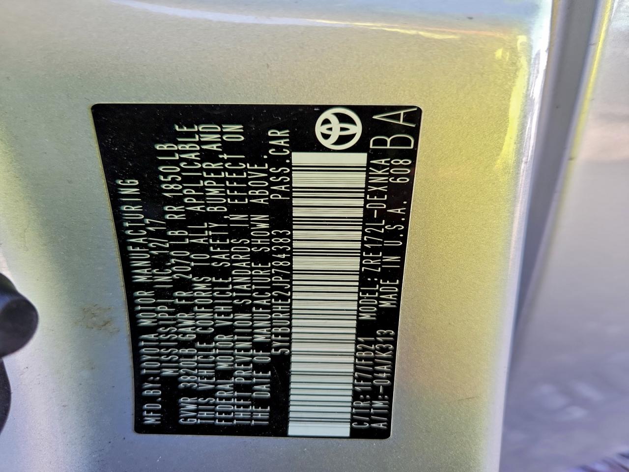 Toyota Corolla L Image 12