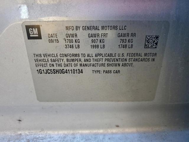 Chevrolet Sonic Lt Image 12