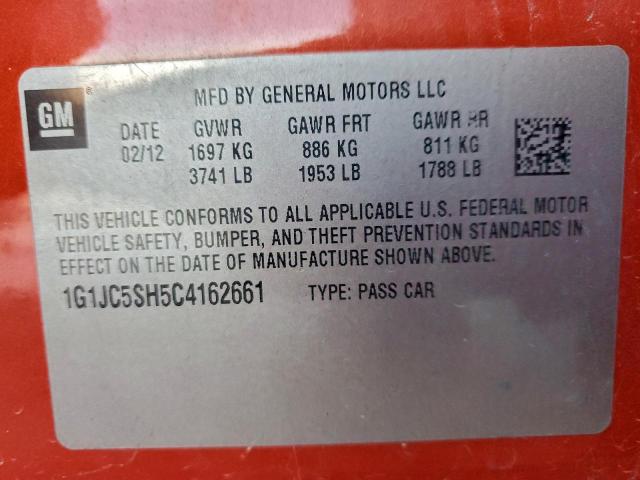 Chevrolet Sonic Lt Image 10