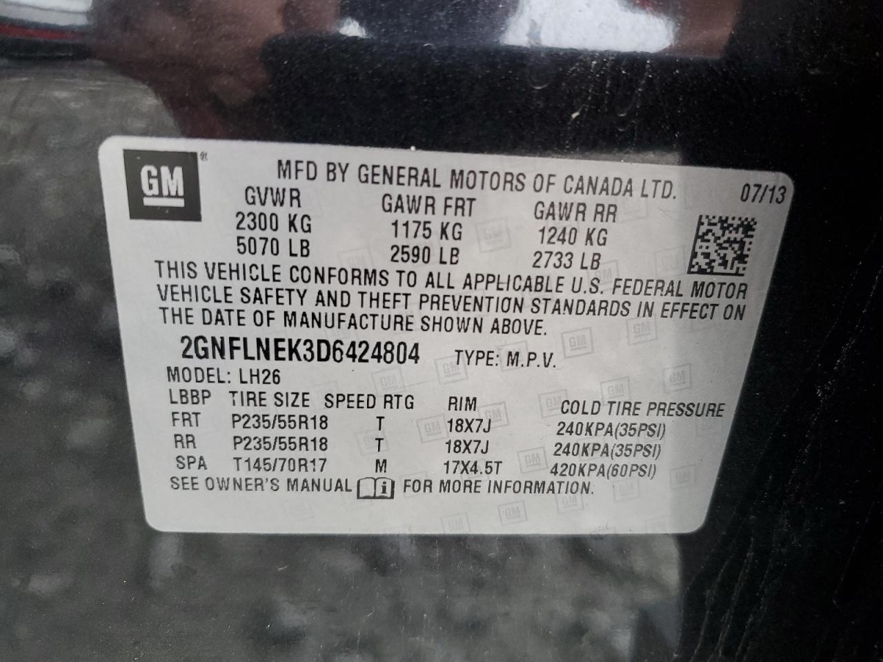 Chevrolet Equinox Lt Image 12