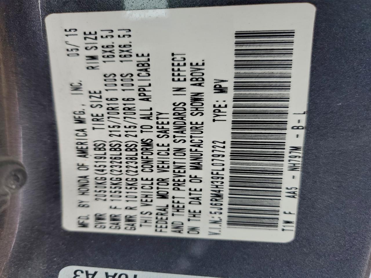 Honda Crv Lx Image 11