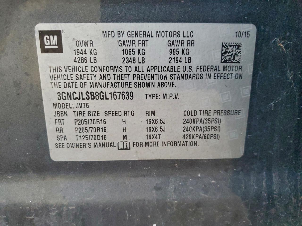 Chevrolet Trax 1lt Image 9