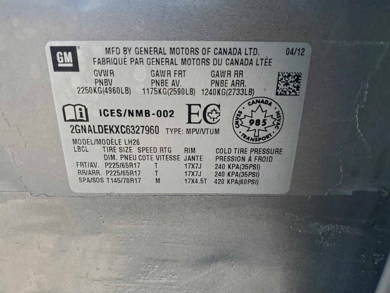 Chevrolet Equinox Lt Image 9