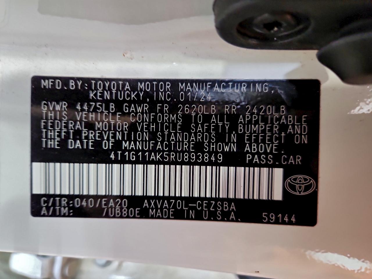 Toyota Camry Se Night Shade Image 7