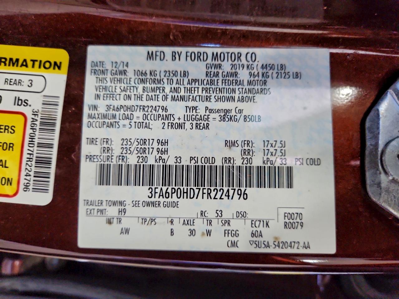 Ford Fusion Se Image 10