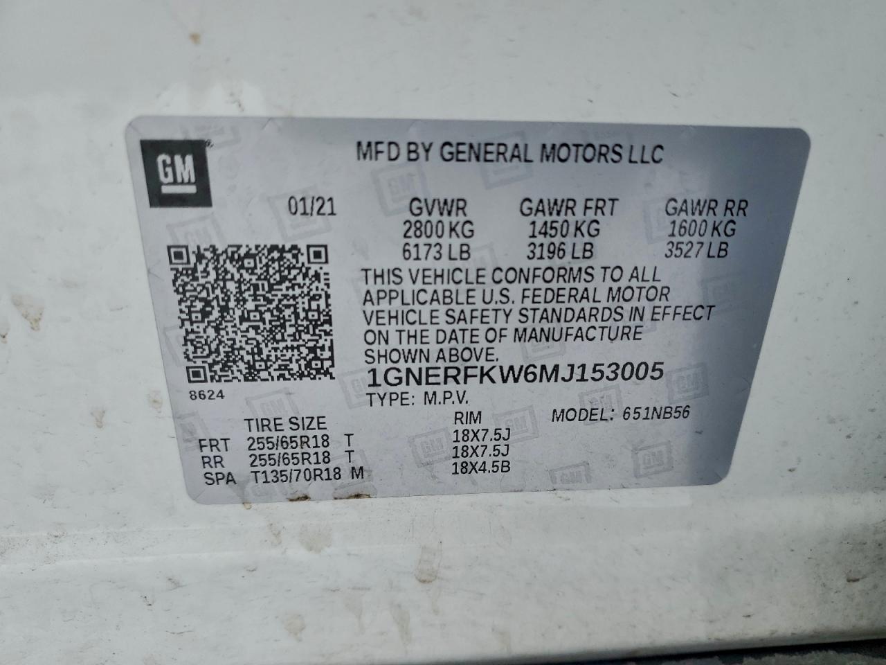 Chevrolet Traverse Ls Image 8