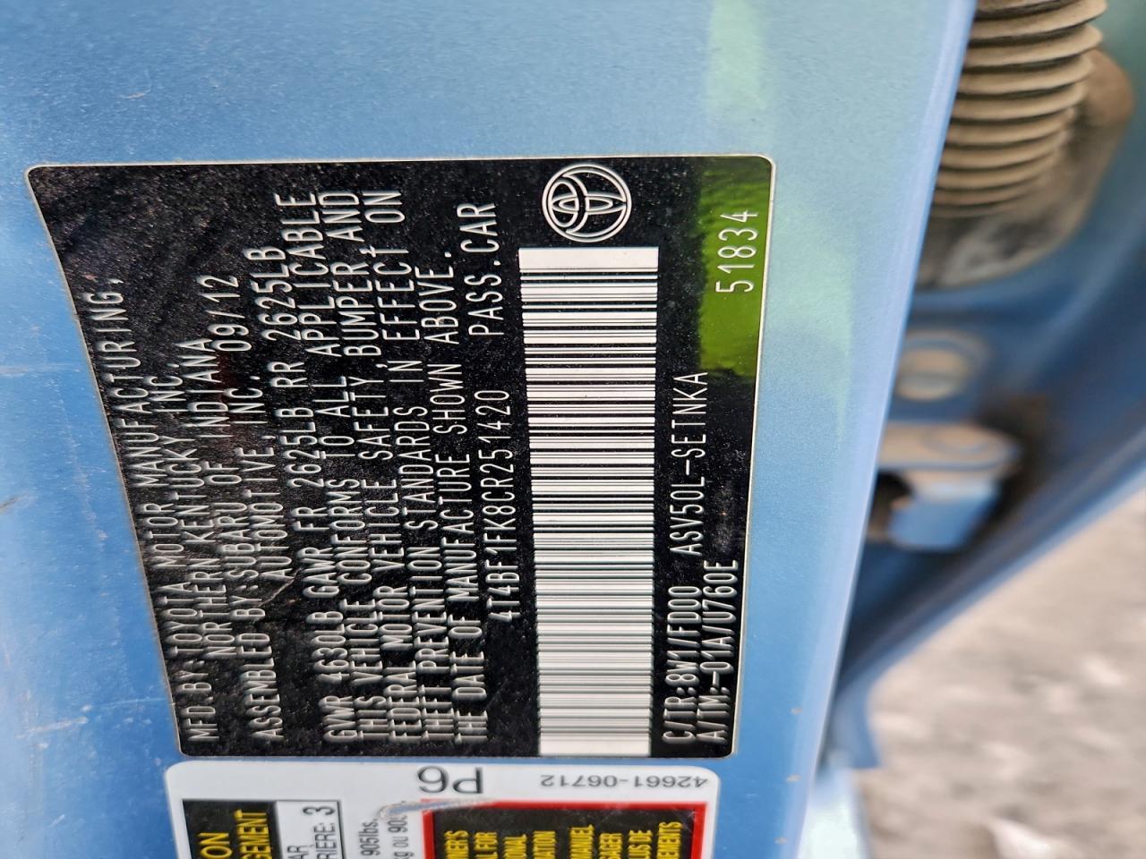 Toyota Camry Base Image 11