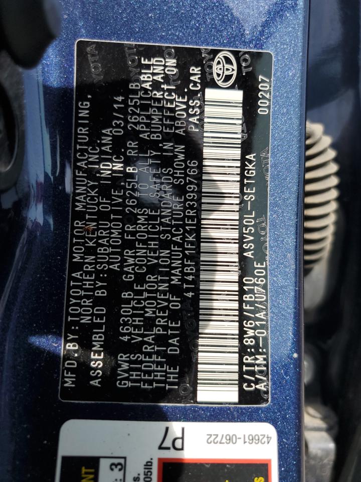 Toyota Camry L Image 12