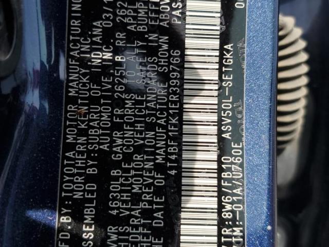 Toyota Camry L Image 12